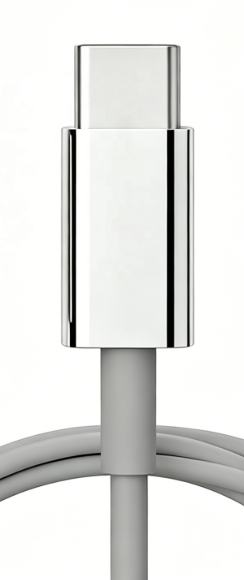 Audífonos cromados con cable